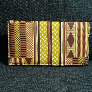 African print wallet